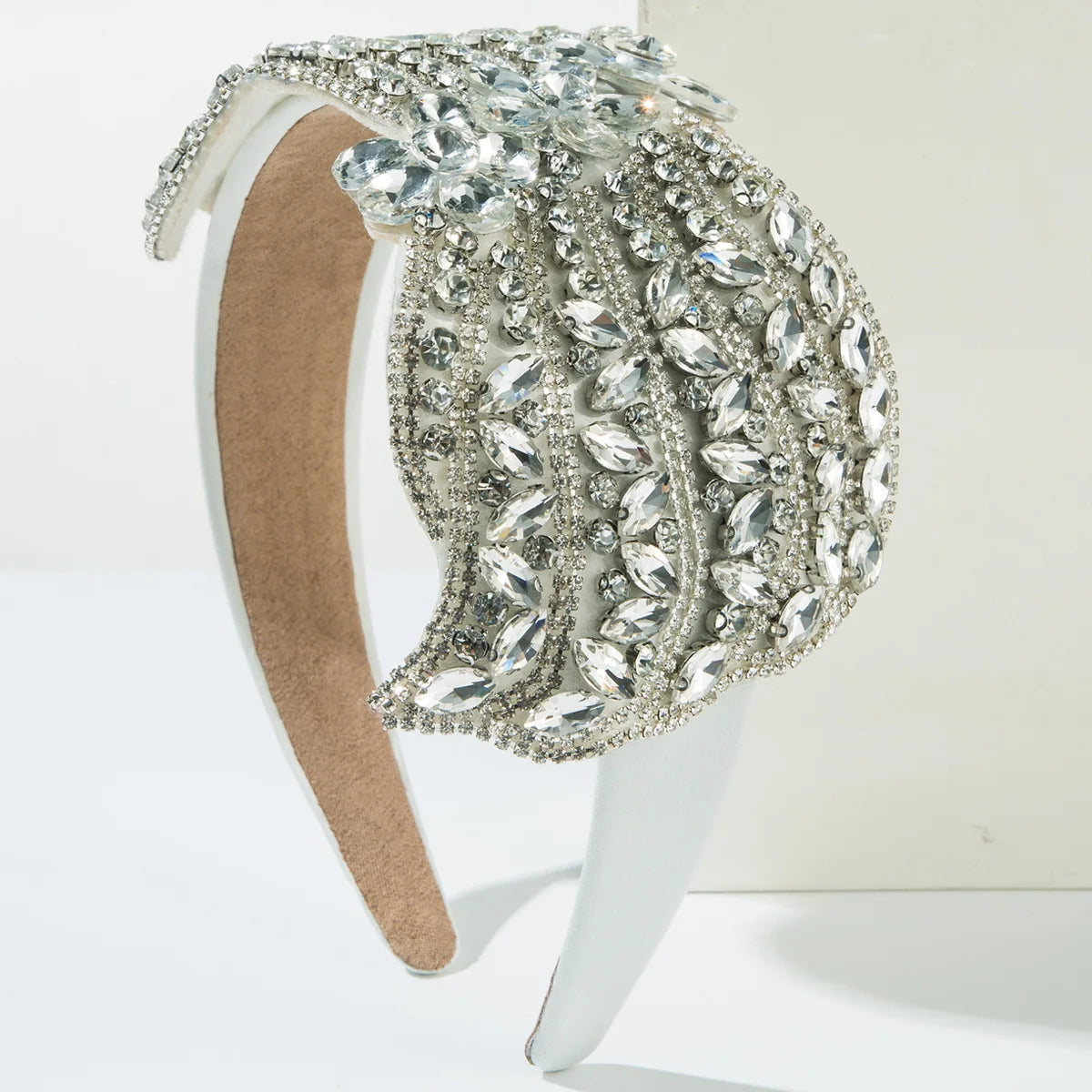 Ins Fashion Gold/Silver Pearl Hair Band Luxury Baroque Rhinestone Headband Girls Sweet Headwear Hair Accessories Wholesale