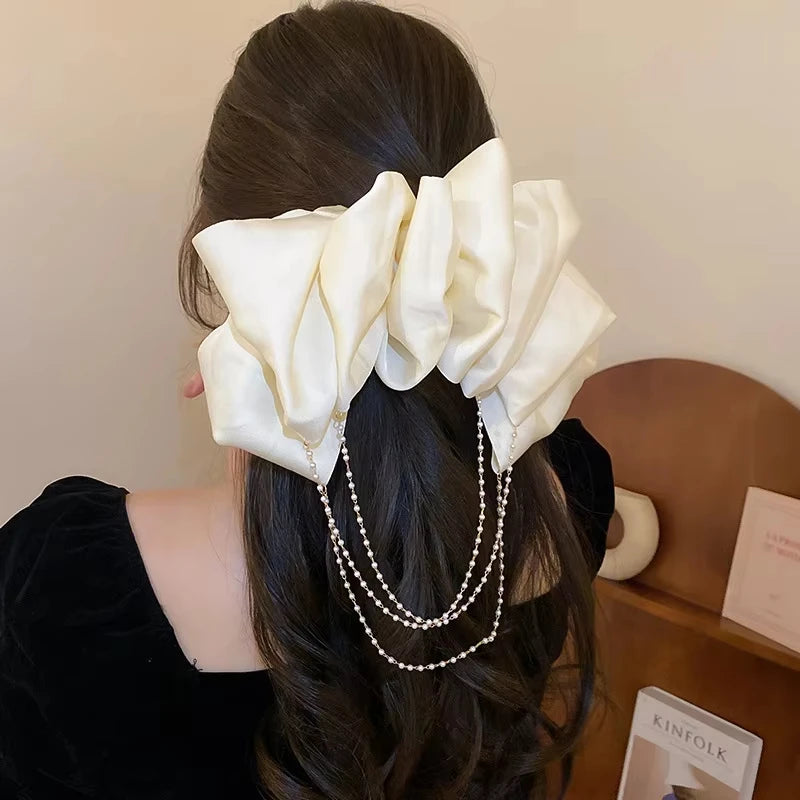 1/3 Pcs Super Fairy Fully-jewell Bow Spring Hair Clips For Women Japan Korean Design Delicate Versatile Commuter Accessories