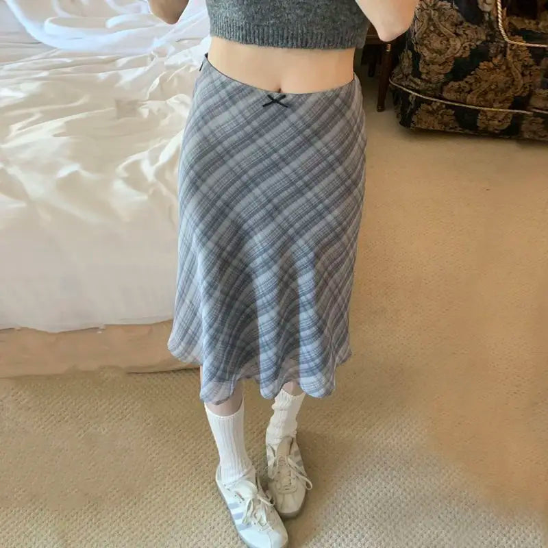 Bodycon Skirt Long Woman Winter Quick Drying A Line Sweet Classroom Ladies Kawaii Ruffle Pleated Lace Cute Feminine Girls