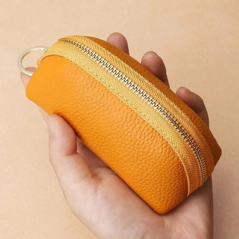 PU Leather Car Key Case Men Women Wallets Housekeeping Keys Covers Zipper Storage Pouch Card Bags