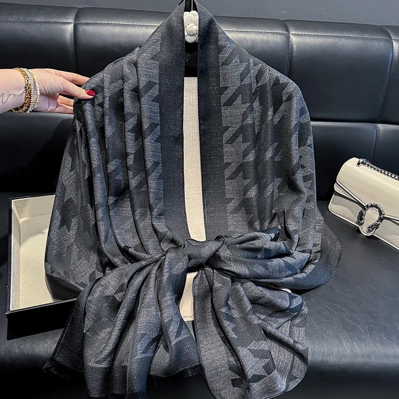 2025 Latest Luxury Brand Bohemia Hijab Scarf Long Muslim Shawl Female Foulard Soft Turban Head Wraps For Women Headband Pashmina