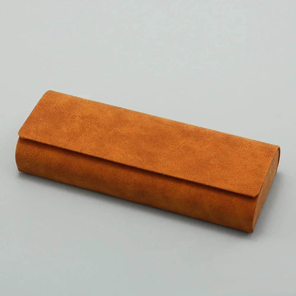 PU Leather Glasses Bag Protective Sunglasses Cover Case Box Reading Eyeglasses Pouch Eyewear Protector Case Accessories 1Pc