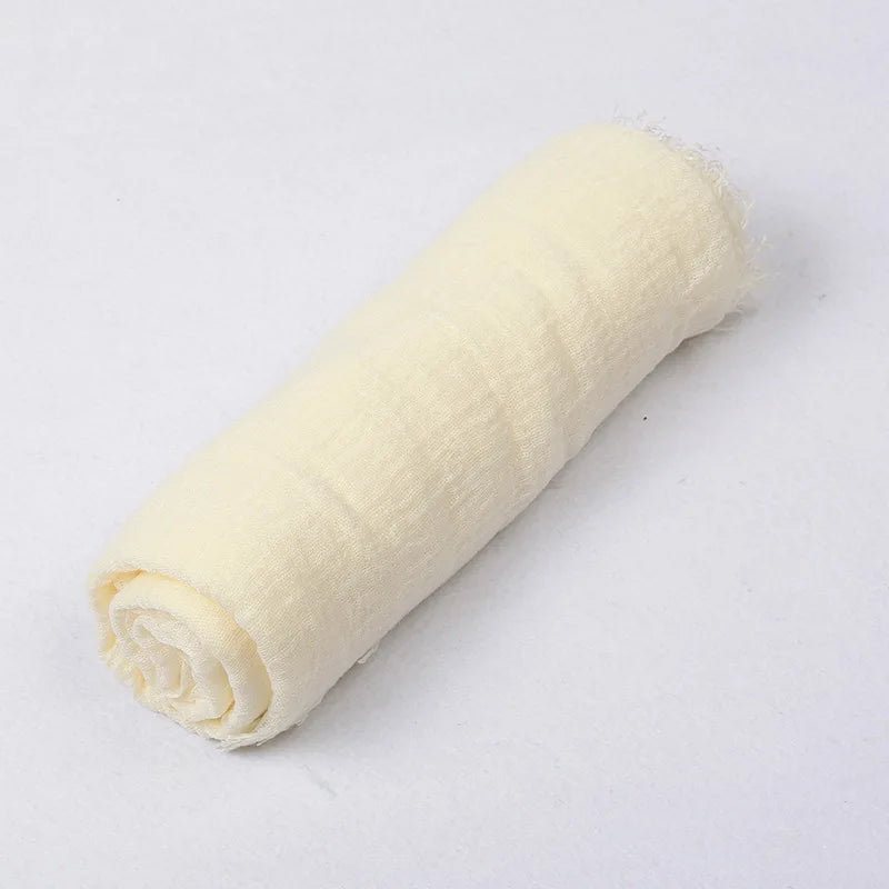 180*90cm Women Muslim Crinkle Hijab Scarf Femme Musulman Cotton Linen Solid Headscarf Islamic Hijab Shawls and Wraps Wholesale