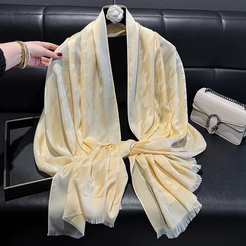 2025 Latest Luxury Brand Bohemia Hijab Scarf Long Muslim Shawl Female Foulard Soft Turban Head Wraps For Women Headband Pashmina